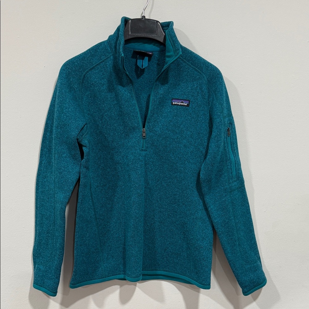 Patagonia Turquoise Half-Zip Fleece Jacket Women’s Medium